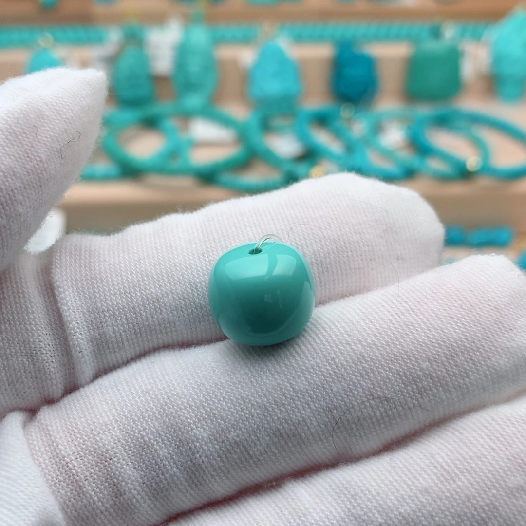 绿松石未镶嵌珠宝奇石12.5mm