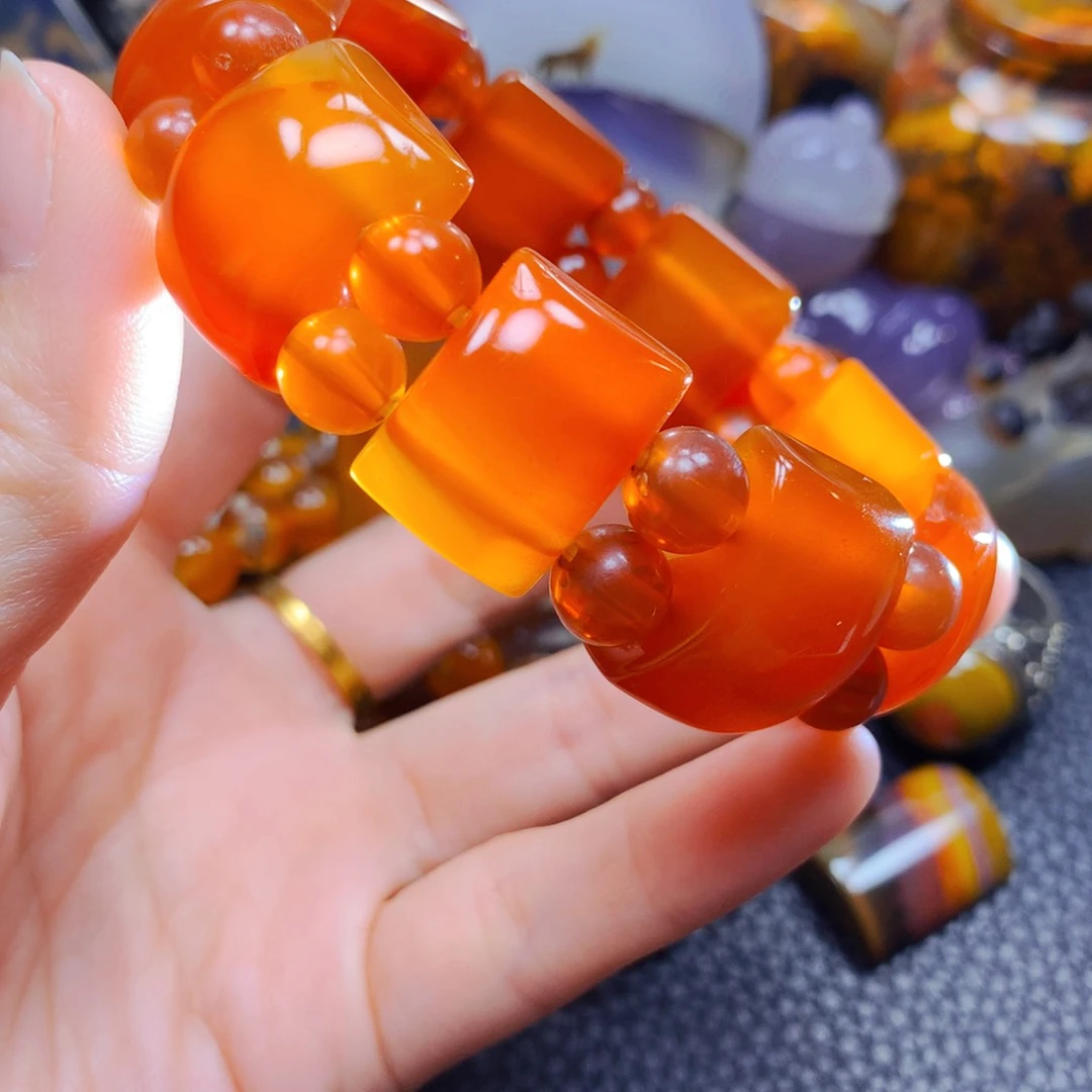 玛瑙/玉髓手牌8未镶嵌小*头