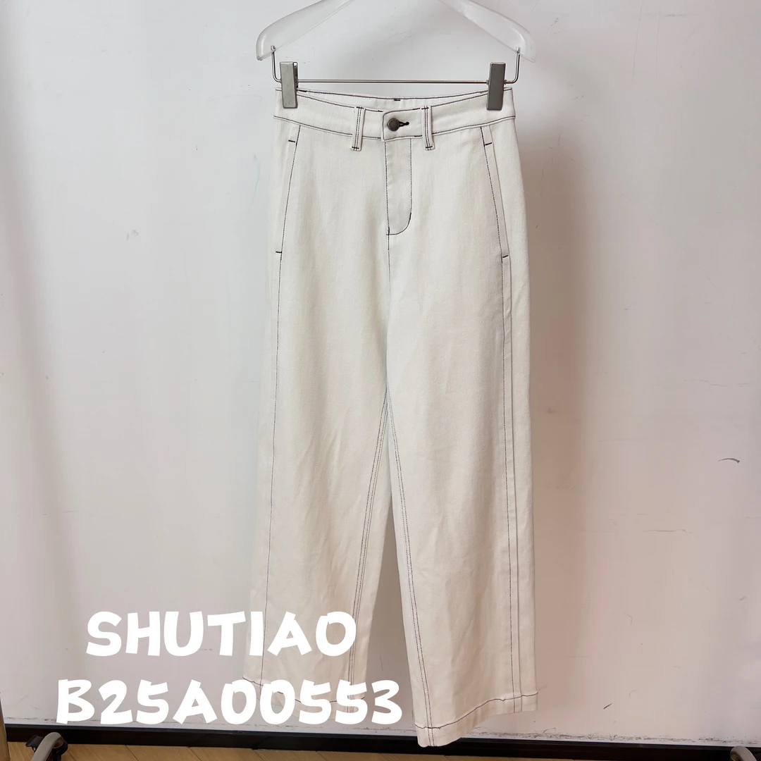 【SHUTIAO】2024秋冬:新款小众设计款牛仔裤B25A00553