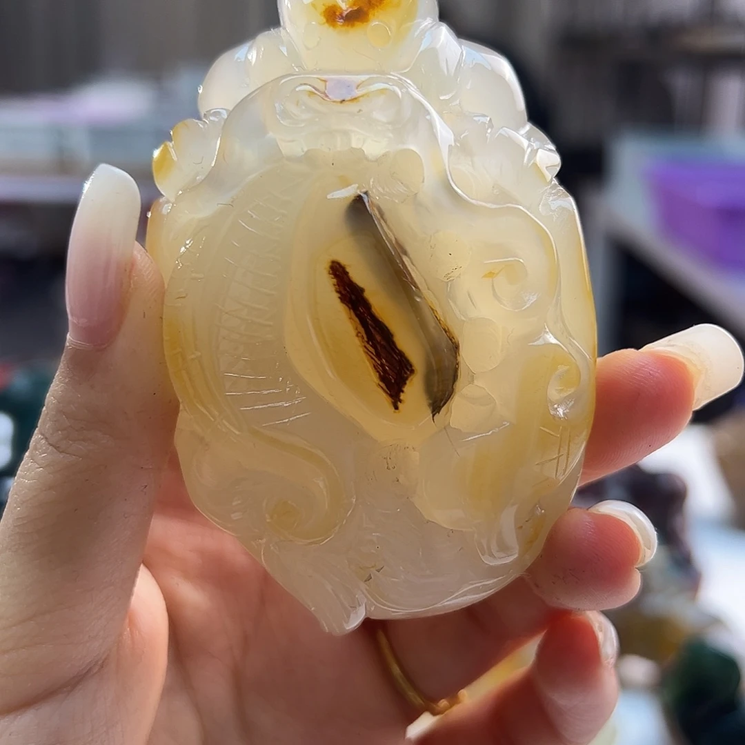 玛瑙/玉髓未镶嵌吊坠(不含链)