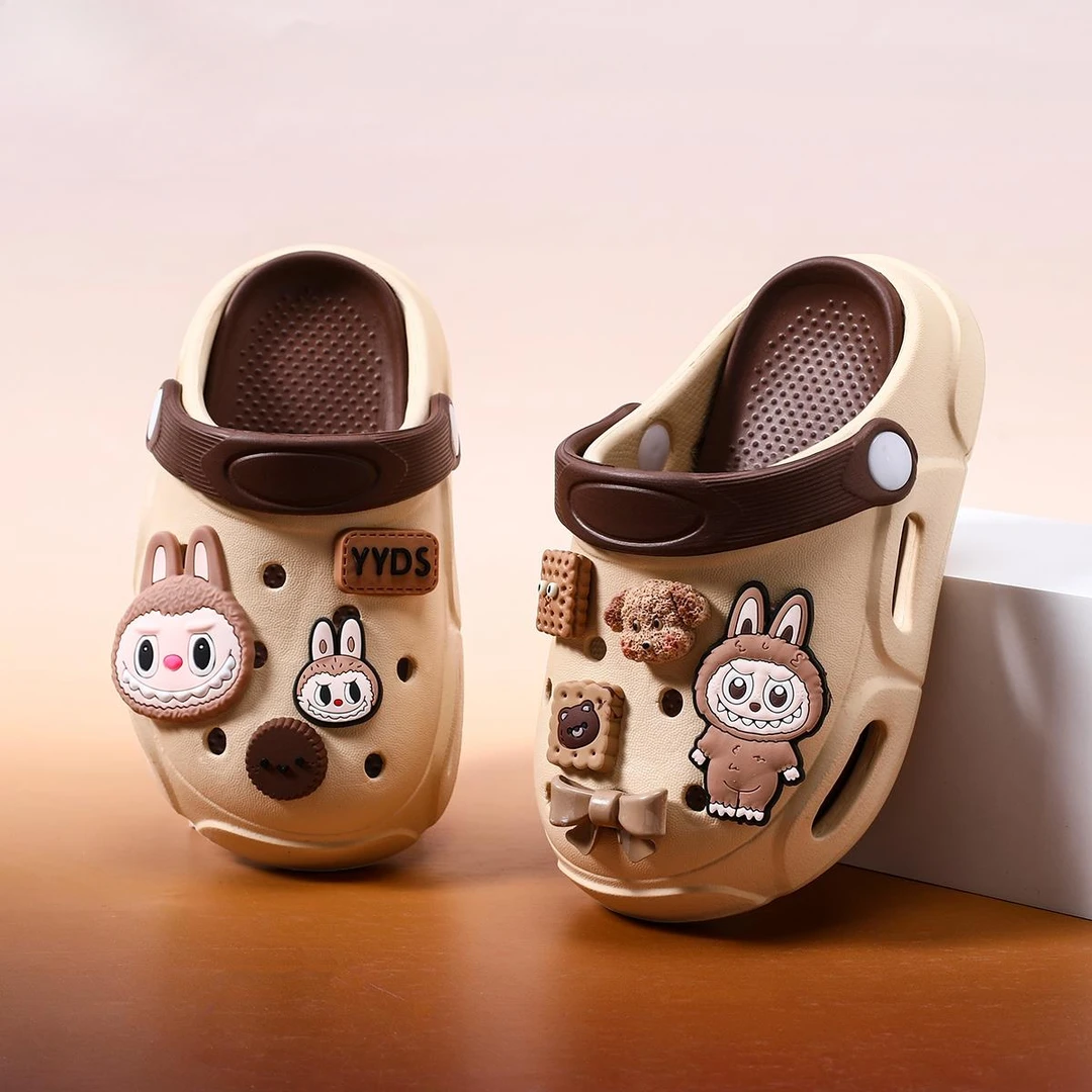 拉布布儿童拖鞋男童洞洞鞋夏季新款室内防滑女孩宝宝外穿亲子沙滩
