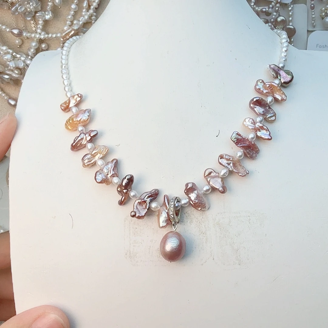 颈饰未镶嵌淡水珍珠