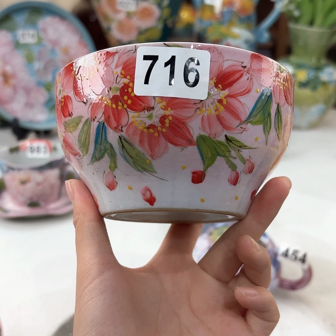 景德镇手绘高温釉下彩陶瓷茶具