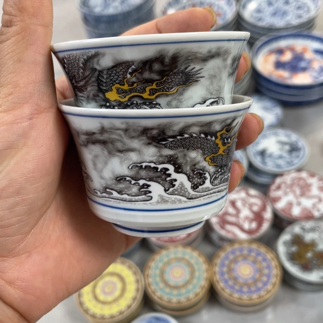 景德镇魔龙大马蹄杯