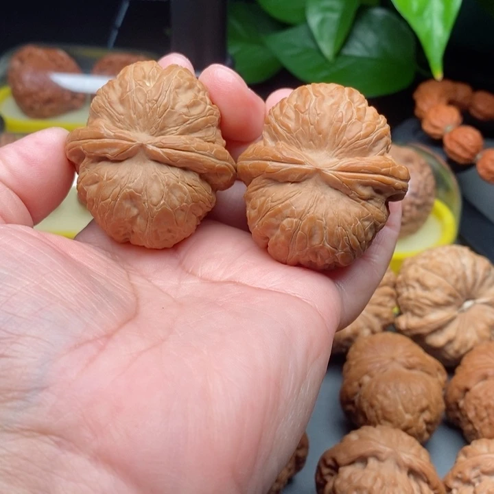 吊坠文玩核桃老*元宝