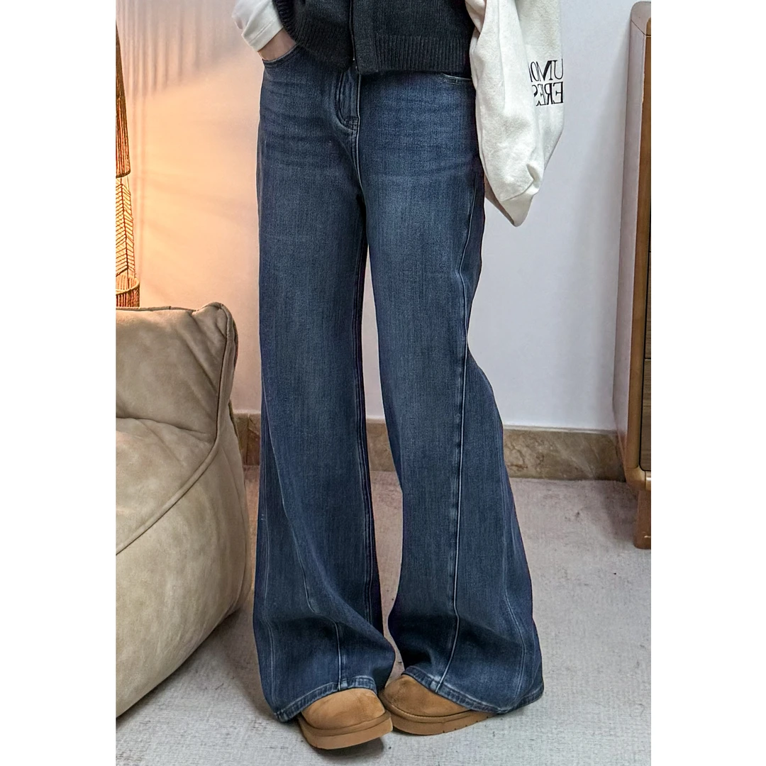 ZhaoSanJin【11.2】 2025年冬季新款侧缝加绒小微喇 SJK5118