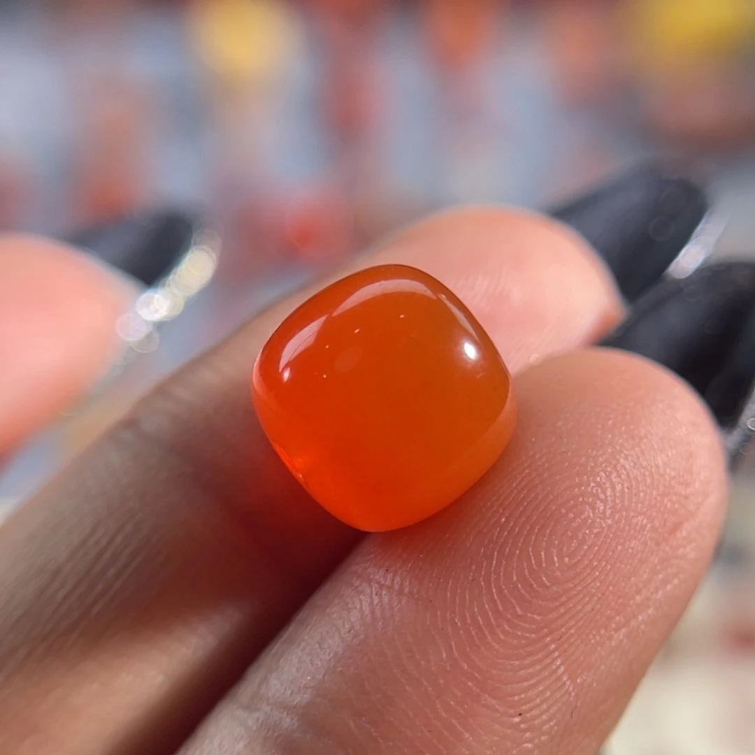 南红玛瑙中洞子老形10未镶嵌