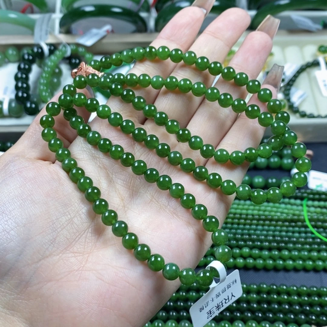 和田玉（碧玉）颈饰未镶嵌6m无黑点