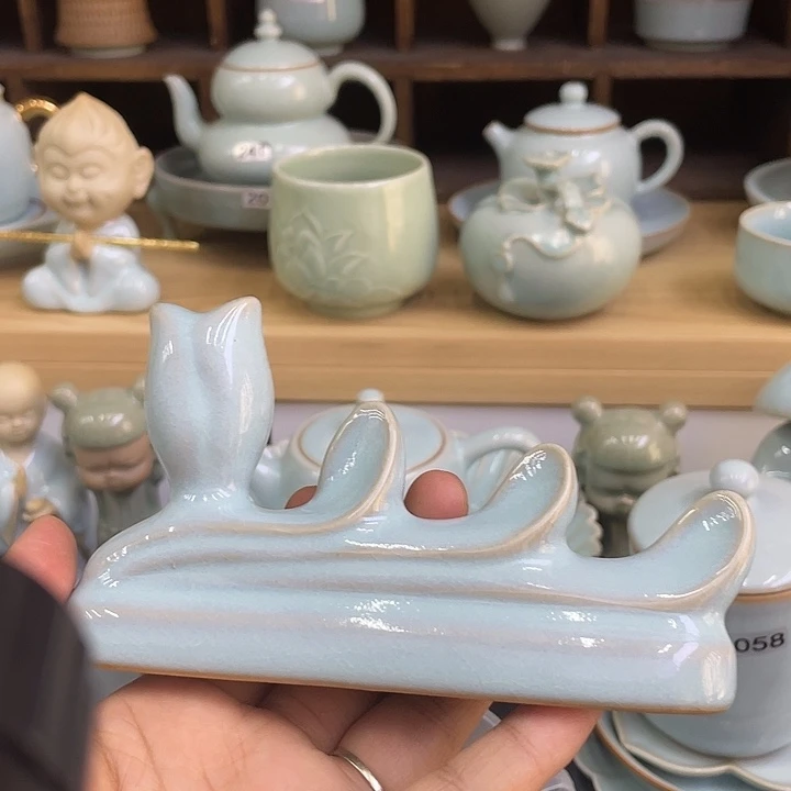 杯子微瑕玉兰笔架