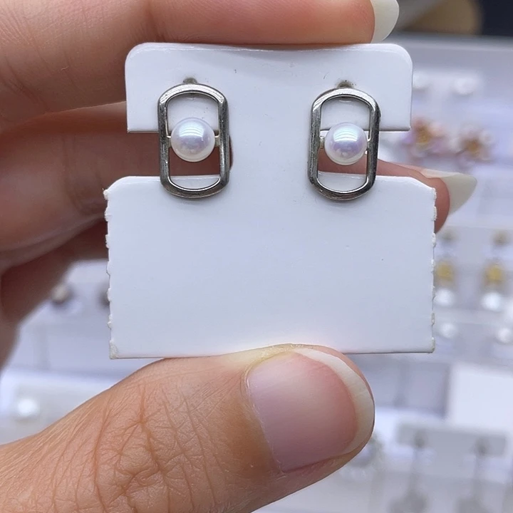 淡水珍珠银S925镶嵌颈饰