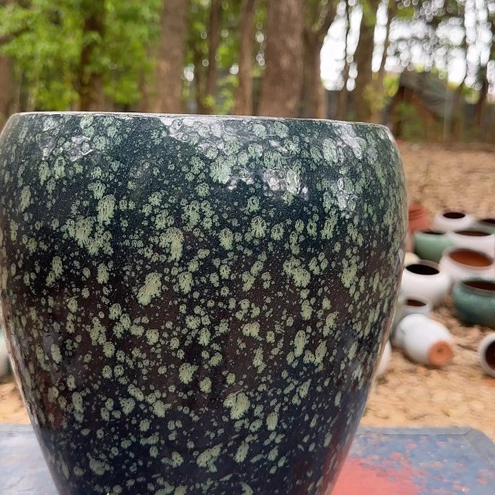 紫砂花盆高 31口25
