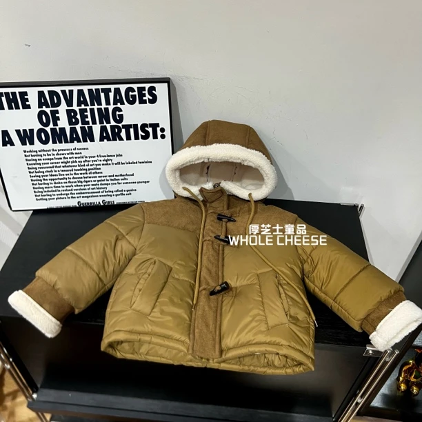 【年前大放价】现货男女童冬季加厚款棉服连帽中小童显白保暖外套