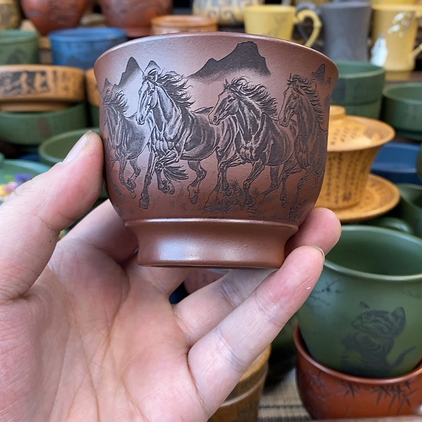 【闪购商品】紫砂杯子宜兴全手工紫砂杯