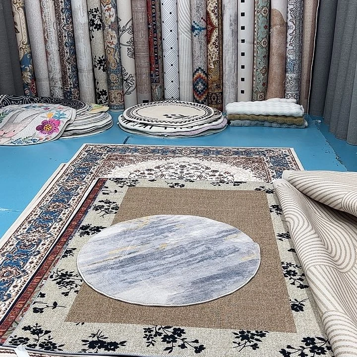 混纺加厚棉布底仿羊绒直径一米六圆全新特价福利