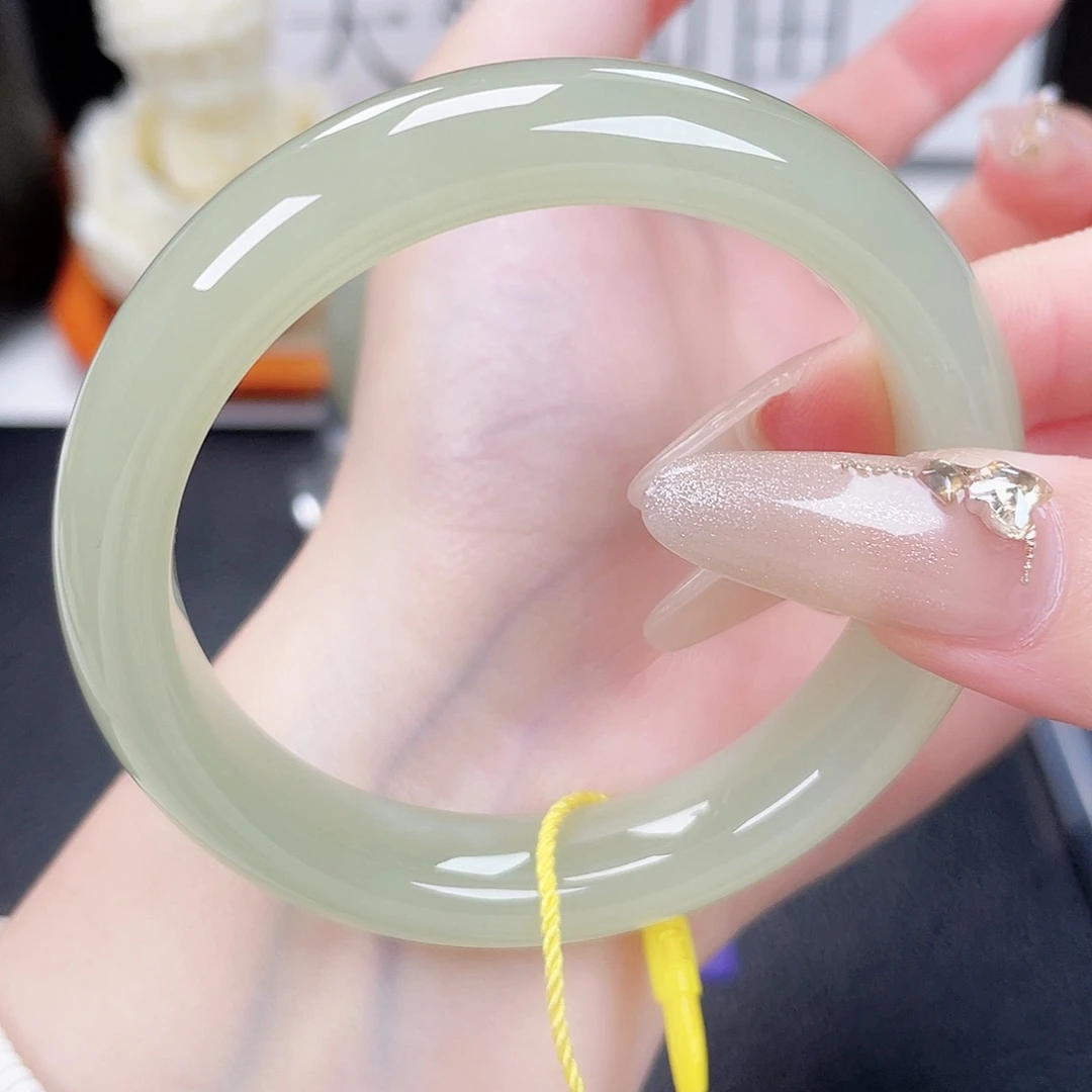 和田玉未镶嵌手镯5455