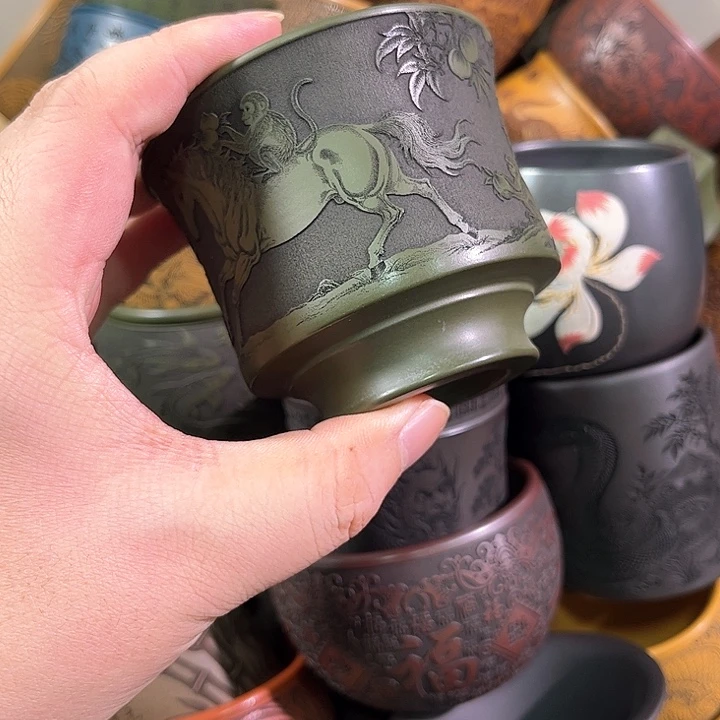 茶杯紫砂全手工紫砂主人杯