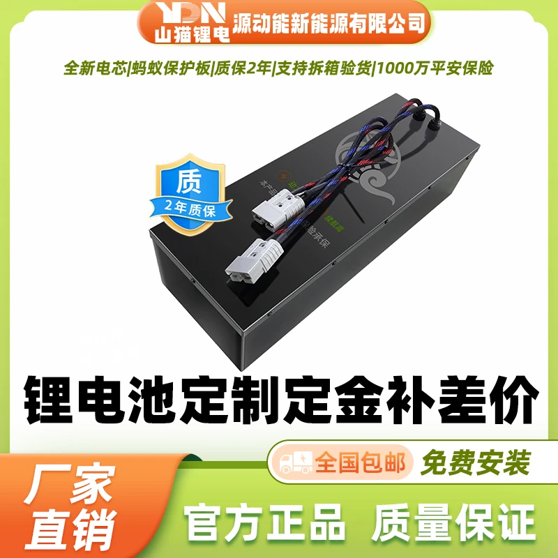 山猫锂电池48V60V72V定金补差价二三轮四轮长续航大容量锂电池