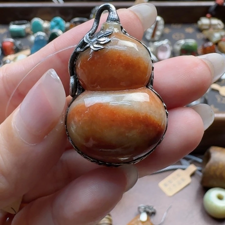 我***子翡翠散珠翡翠随形原石手工打造