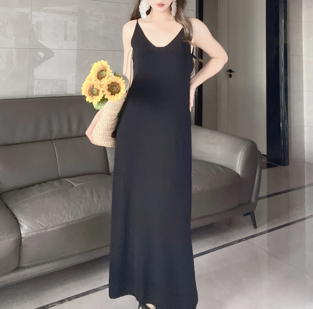 【L09 春夏新款】套吊带连衣裙小众高气质背心裙长款显瘦裙子