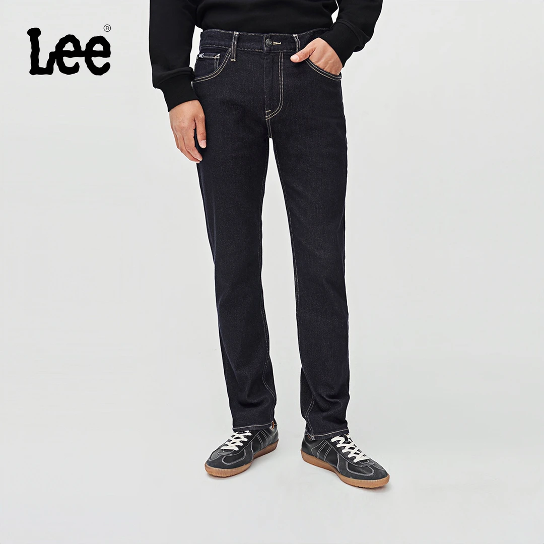【张凌赫代言】Lee25秋新723修身中腰直筒不易褪色清水男牛仔裤