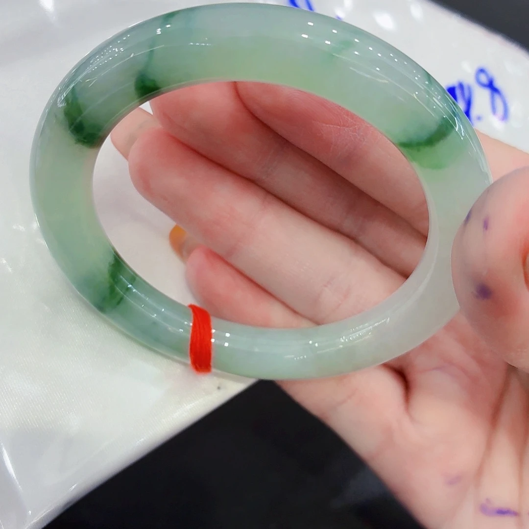 未镶嵌手镯翡翠天然缅甸翡翠手镯52/54