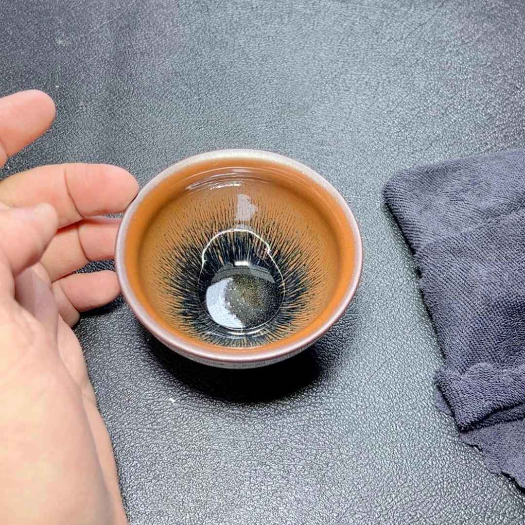 茶盏兔毫建窑建盏主人杯