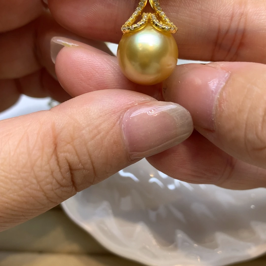 颈饰银S925镶嵌海水珍珠