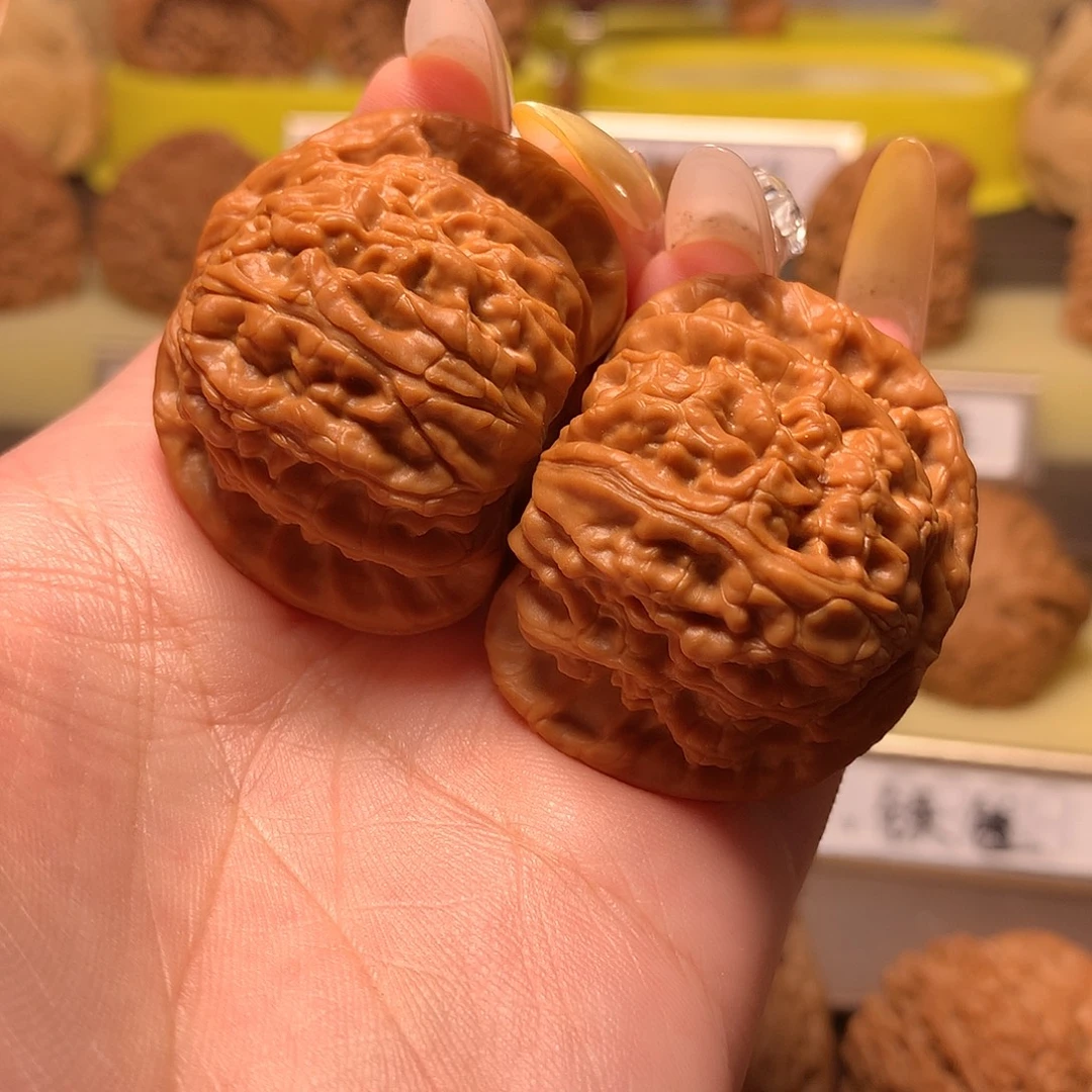 吊坠文玩核桃白狮子39全品