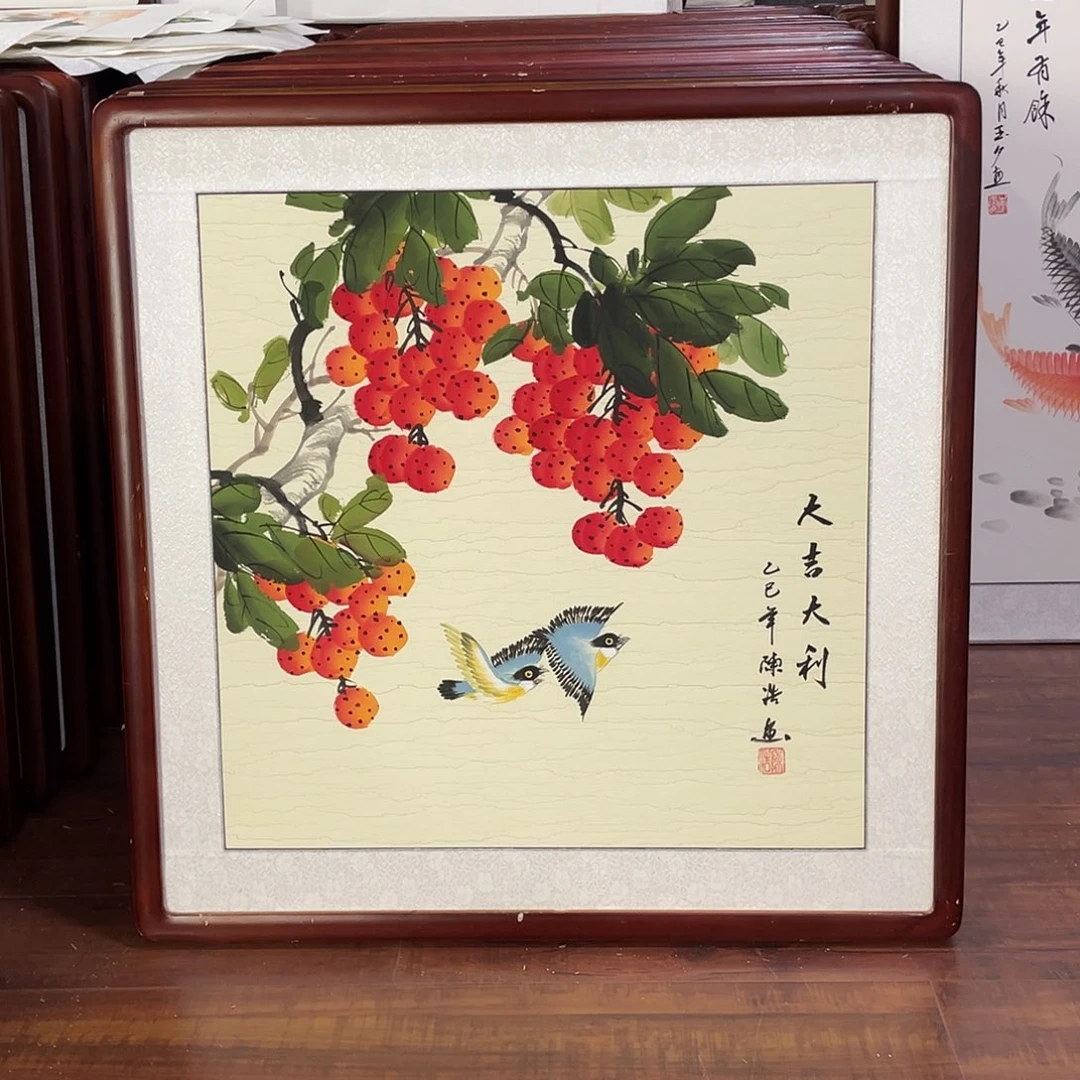 国画带框尺寸63*63厘米