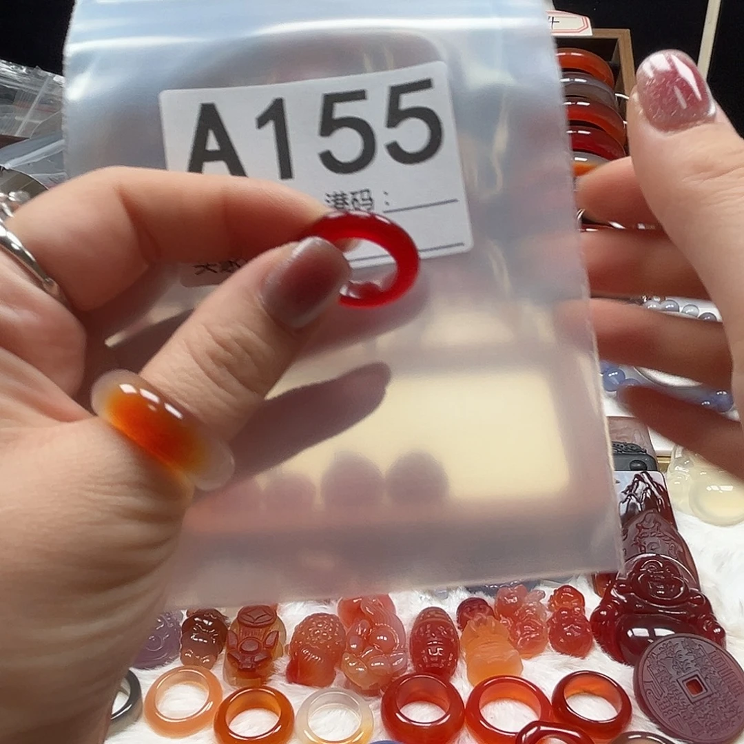 耳***百玛瑙/玉髓未镶嵌戒指