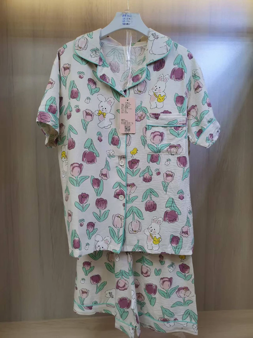 【7/2维密2304T】时尚休闲小兔子睡衣家居服两件套2304