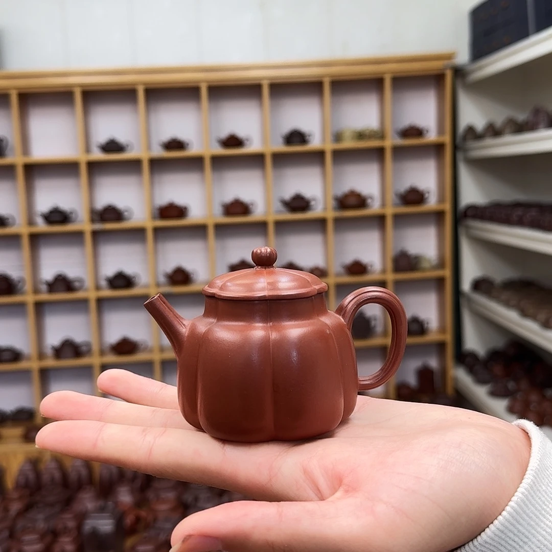 紫砂茶壶筋纹言心150cc