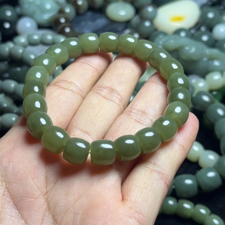 和田玉手串未镶嵌密****兰10