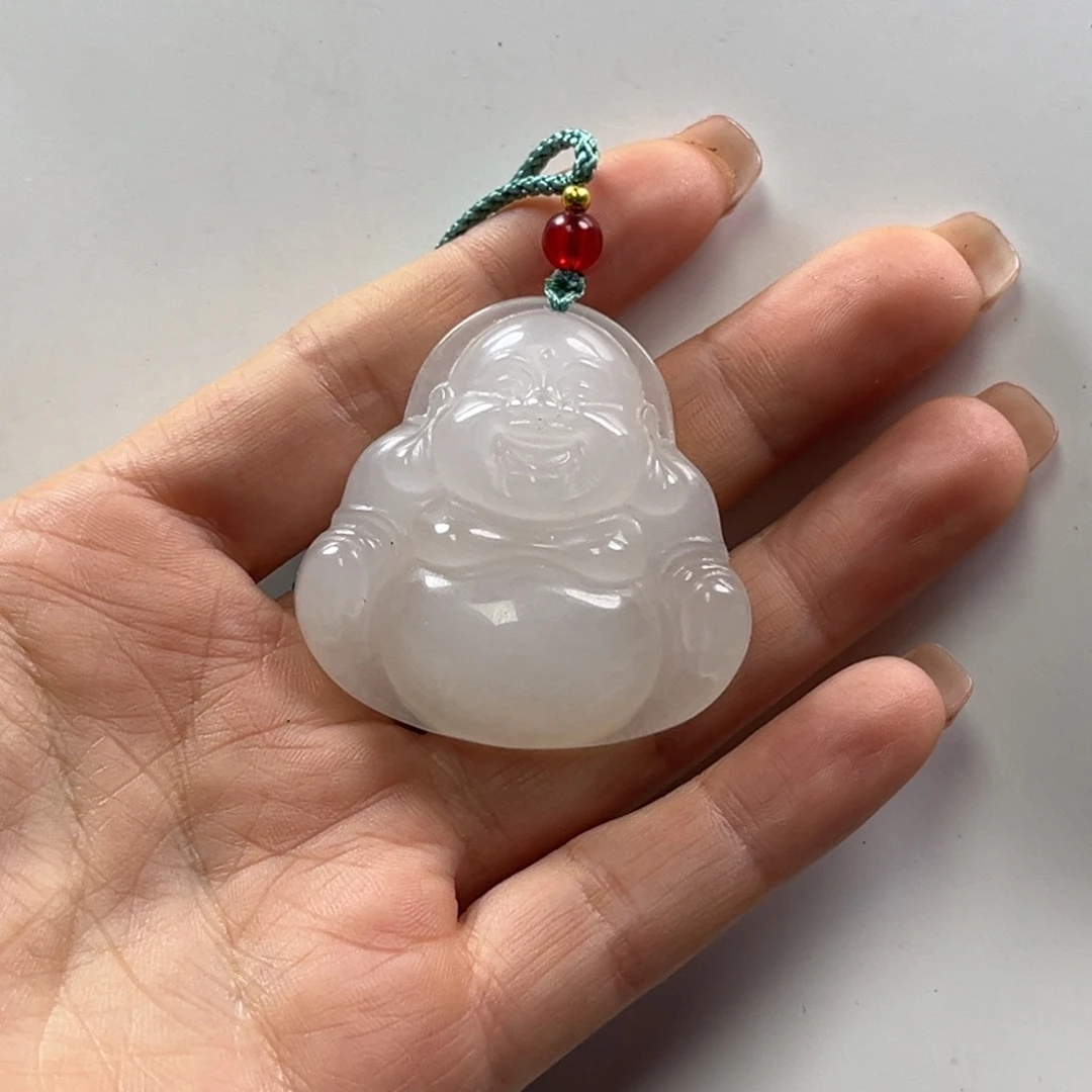 知***叶和田玉未镶嵌挂件