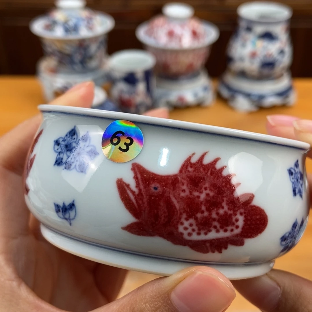 手绘现代茶具非古董