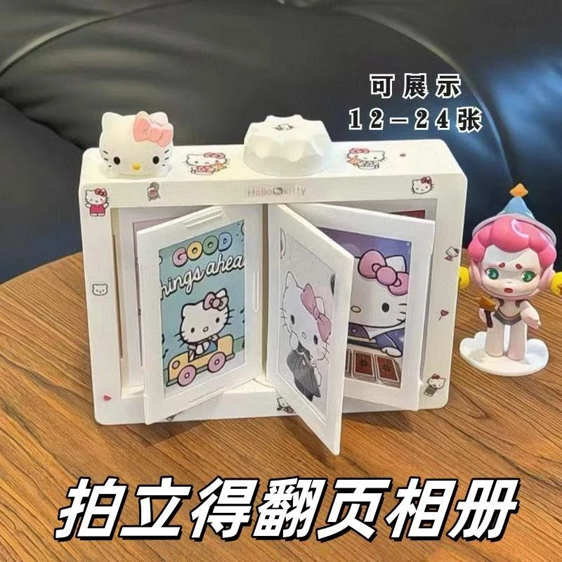 小红书同款拍立得翻页相册kt立体旋转相框展示架情侣照片收纳三寸