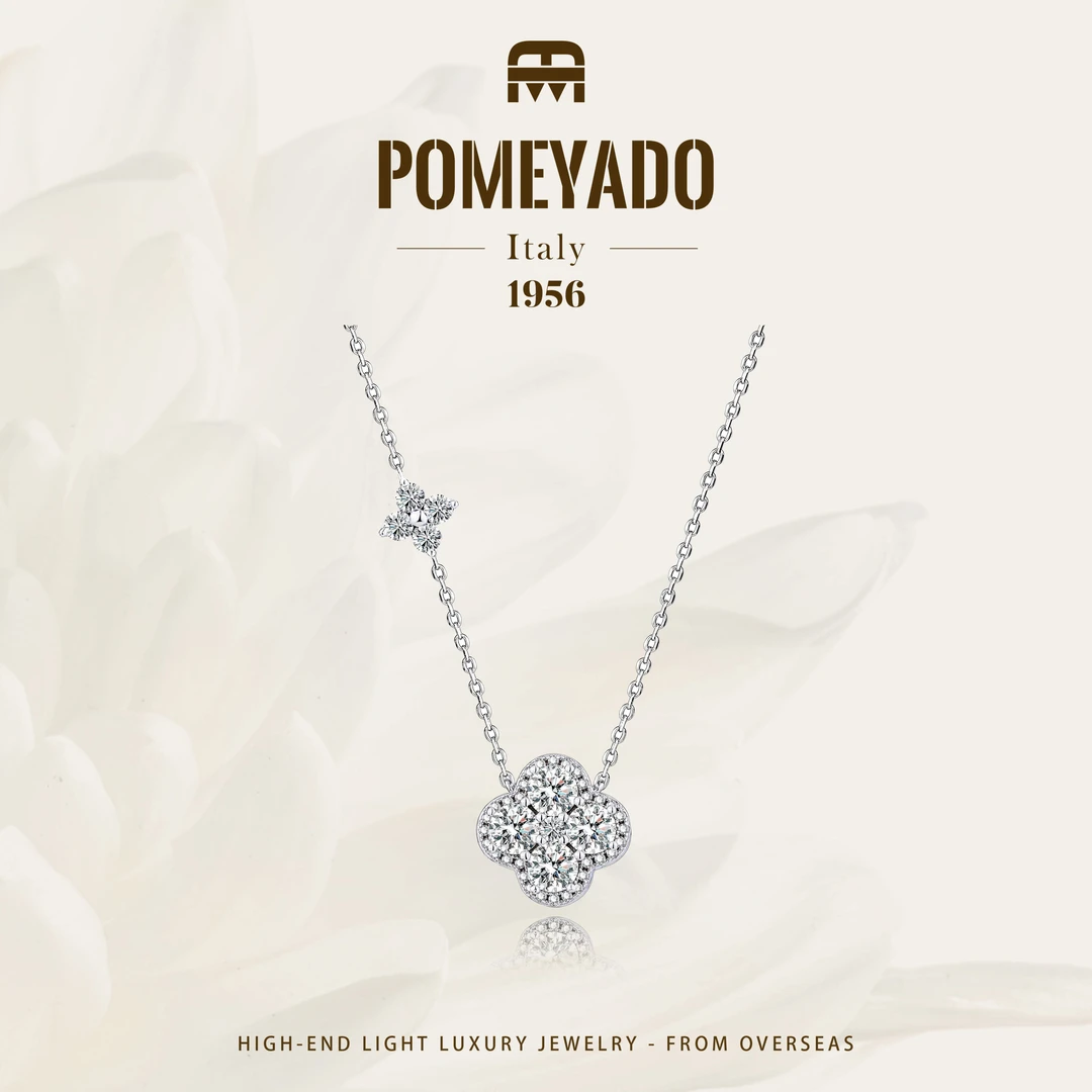 坠链均925银莫桑石 【幸运女神】POMEYADO设计师款限定项链F2006