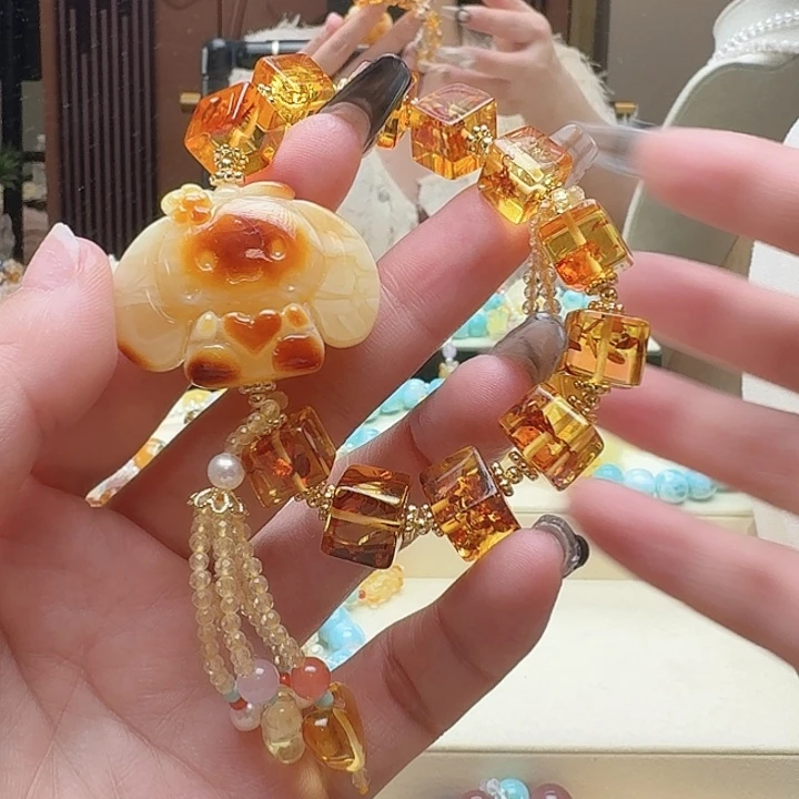 琥珀手链未镶嵌琥珀
