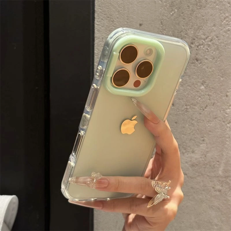 ins高颜值果冻kt猫框适用16手机壳iPhone15防摔14ProMax简约13/12