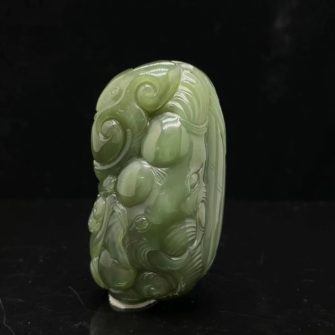 A878 和田玉手把件 XY442013