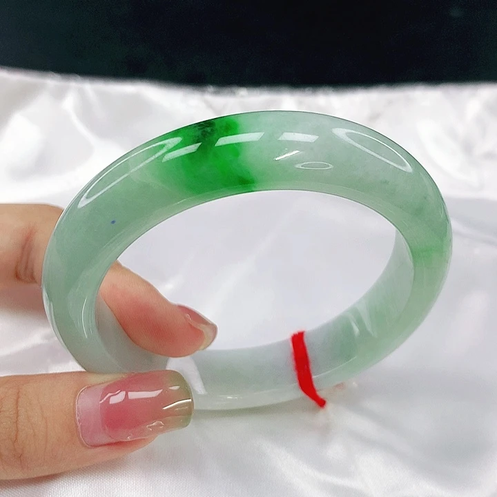 翡翠未镶嵌手镯圈56，18042