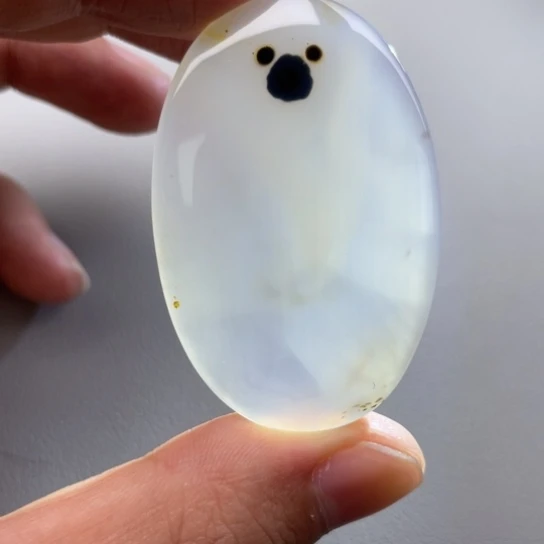 玛瑙/玉髓颈饰未镶嵌石***饼