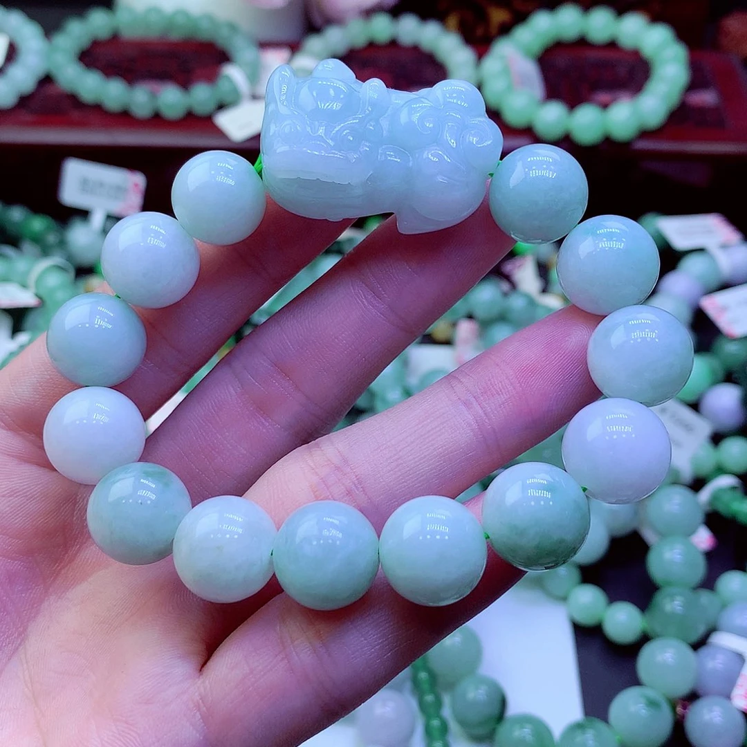 翡翠未镶嵌毛衣链