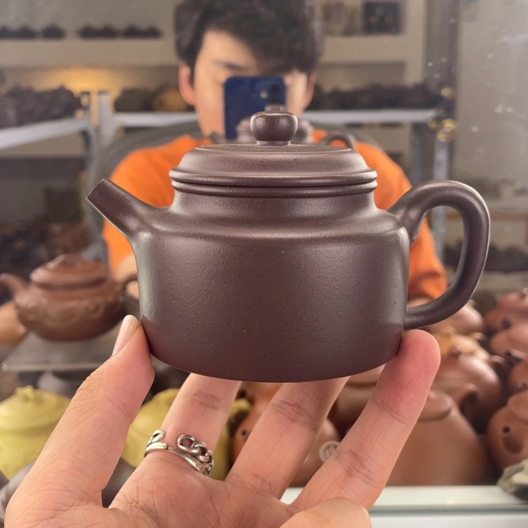 茶壶紫砂150cc老紫泥茶壶