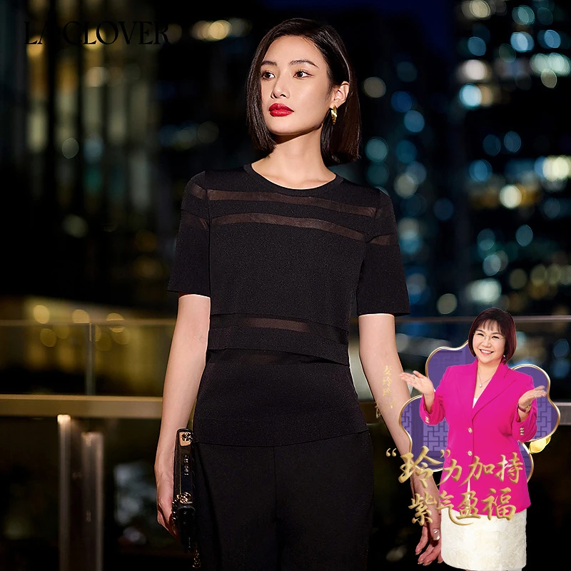 La Clover留恋时光针织短袖 CC72AJ1