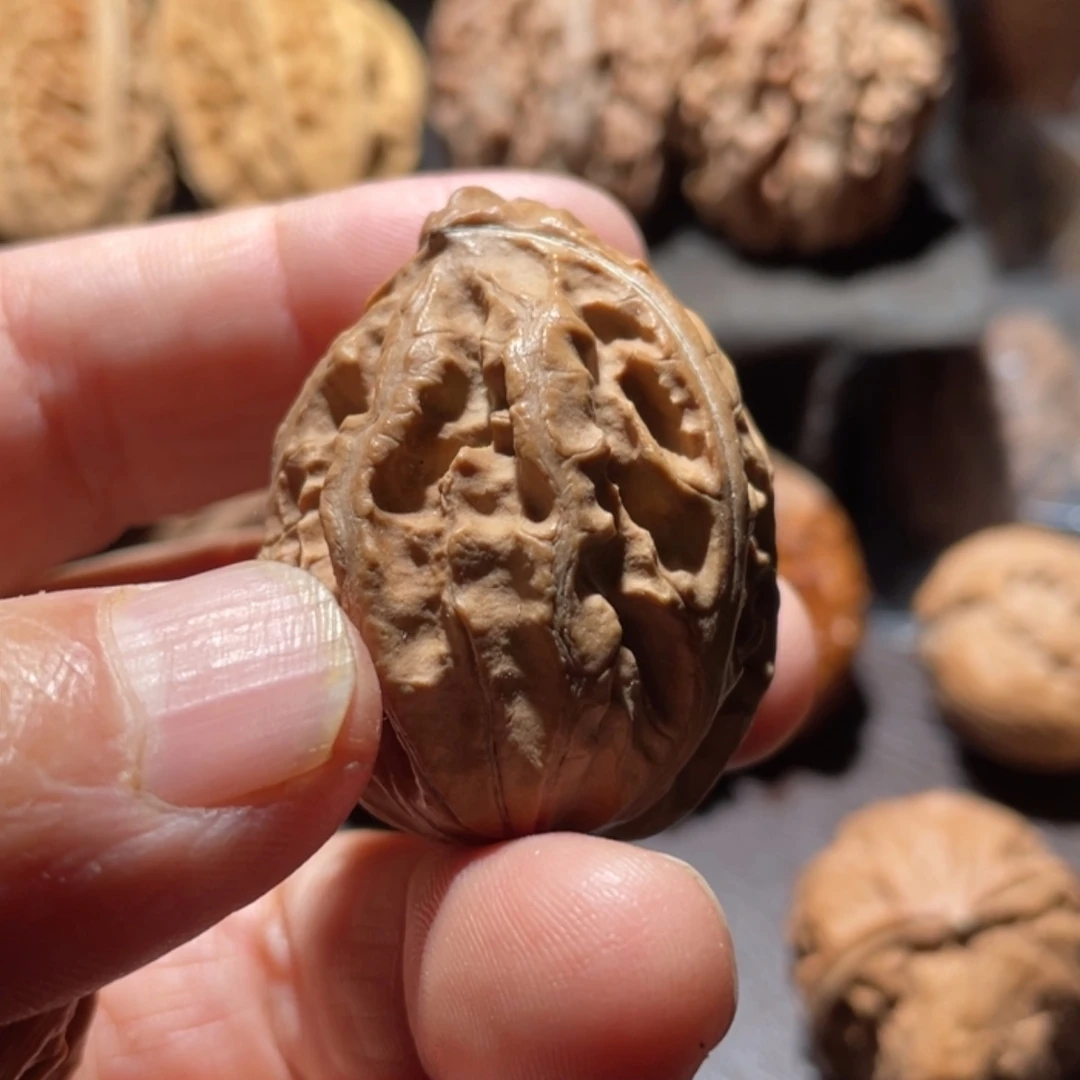 【闪购商品】文玩核桃把件魑**魉东北楸子4