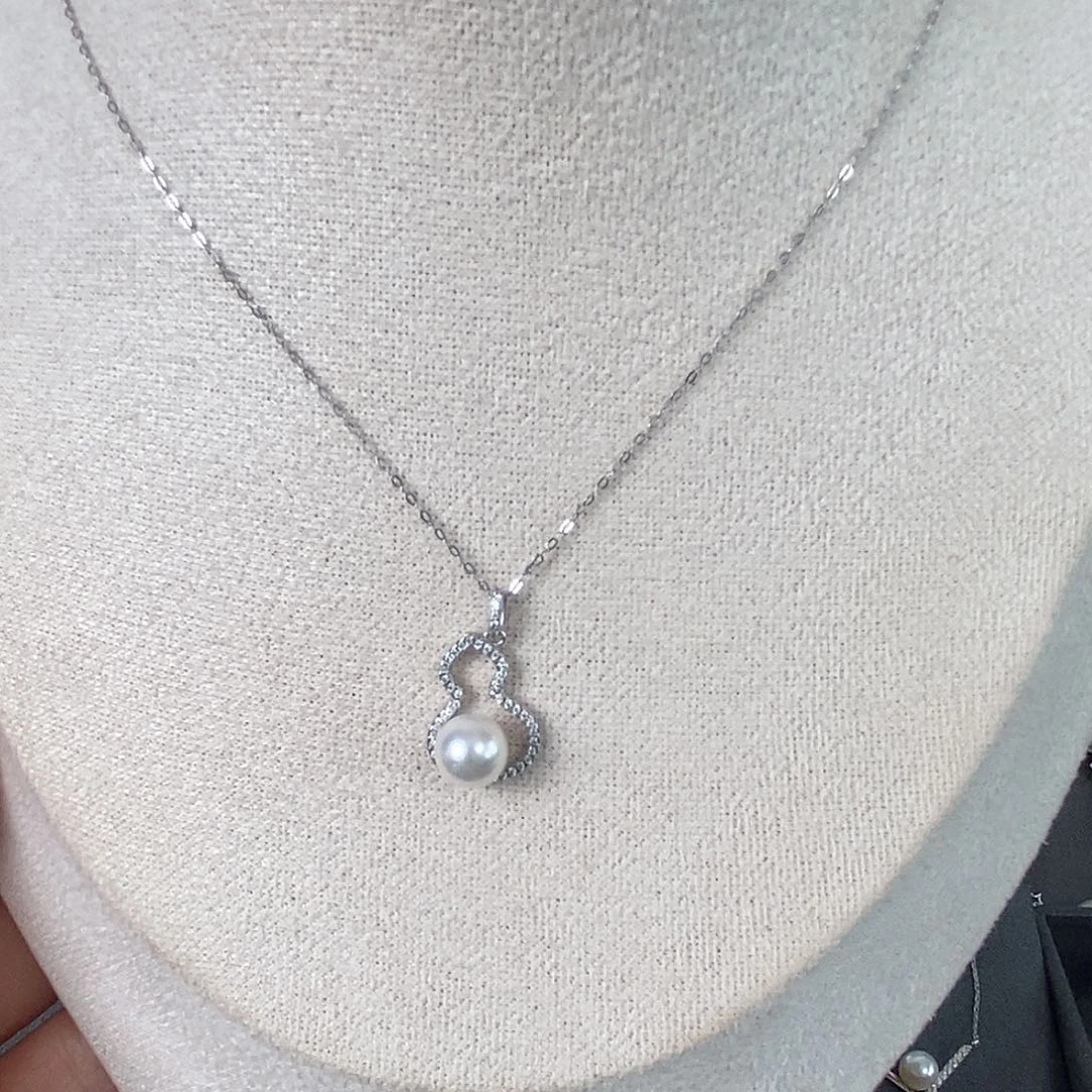 海水珍珠颈饰银S925镶嵌