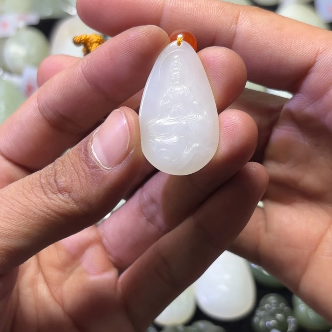 维***也和田玉未镶嵌吊坠(不含链)