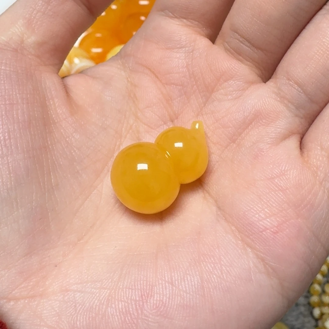 琥珀未镶嵌裸石蜜蜡葫芦