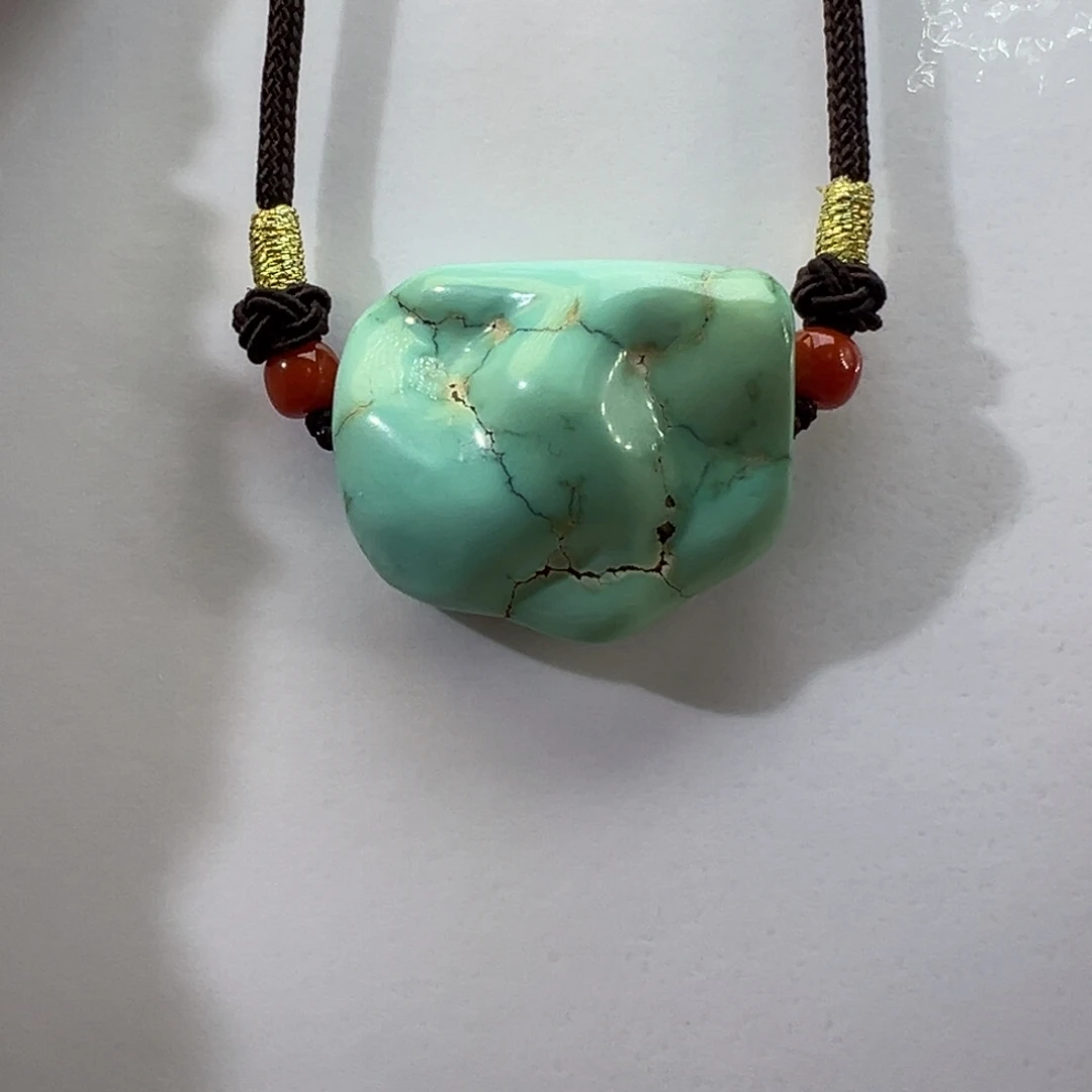 绿松石未镶嵌挂件